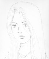 sketch of the girl
